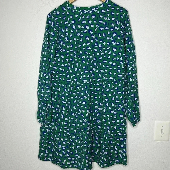 GraceAtwood THE DROP loose fit emerald loose fit mini dress size medium - Picture 3 of 7